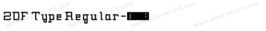 ZDF Type Regular字体转换